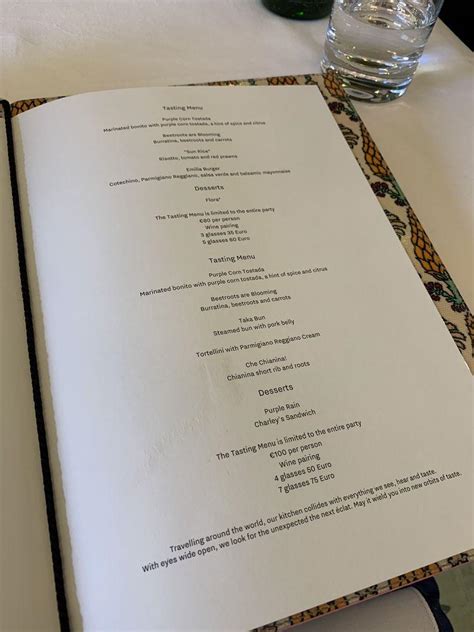 osteria gucci menu|Gucci restaurant menu.